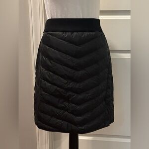 Aventure Black Quilted Down Skirt